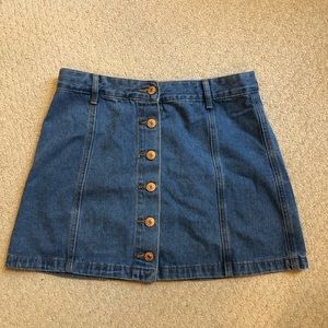 Button-up denim skirt from Forever 21